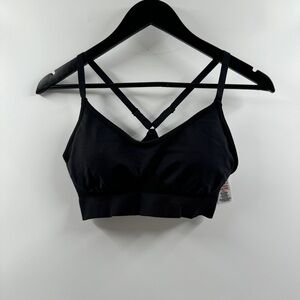 Gymshark Black Sports Bra – Size Medium